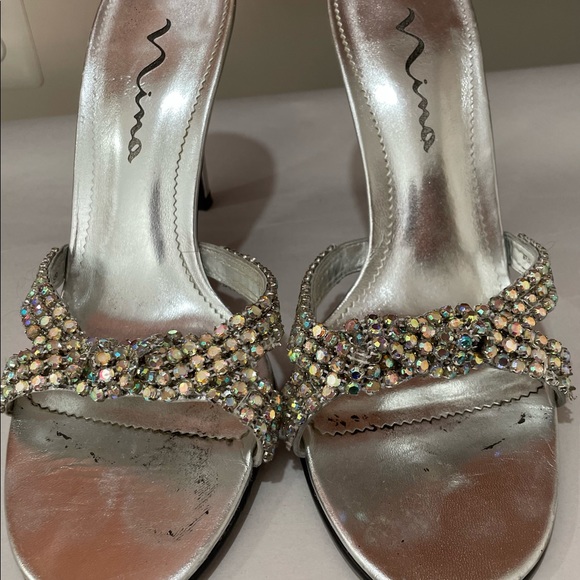 Nina’s Rhinestone Heel Sandals - Picture 10 of 14